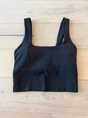 Lululemon Align Black Square Neck Crop Tank Top